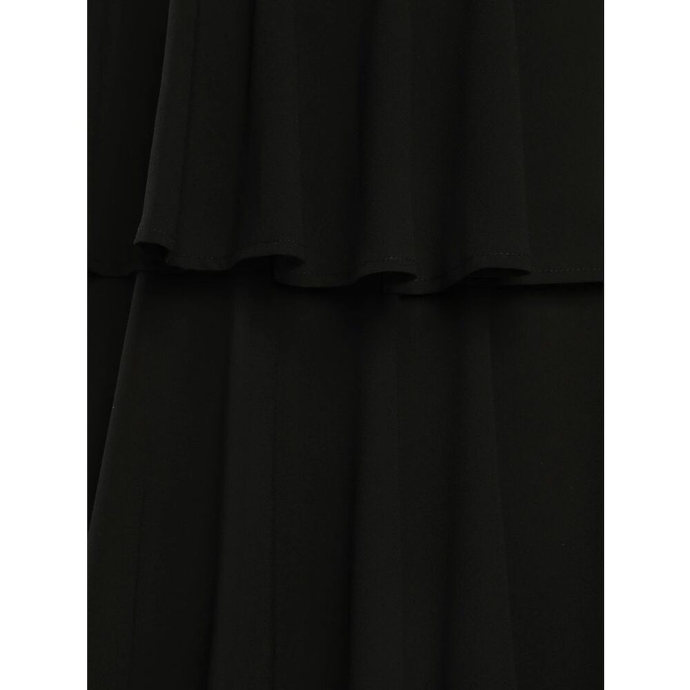 Lulus Amazing Evening Black Tiered Maxi Dress Size L NWT - Picture 5 of 13